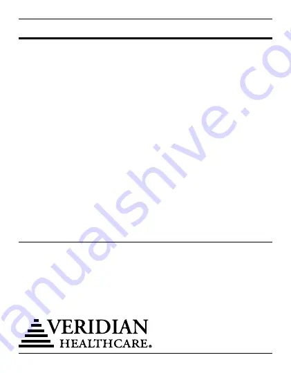 Veridian Healthcare 09-333 Instruction Manual Download Page 3