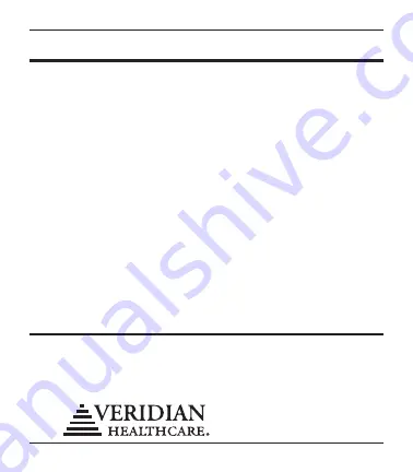 Veridian Healthcare 22-035 Instruction Manual Download Page 45