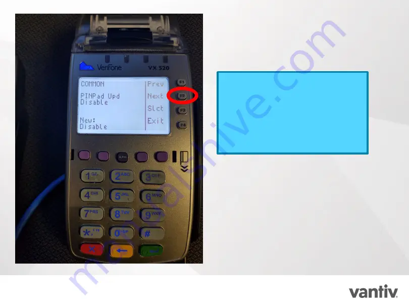 VeriFone PinPad VX520 Скачать руководство пользователя страница 11