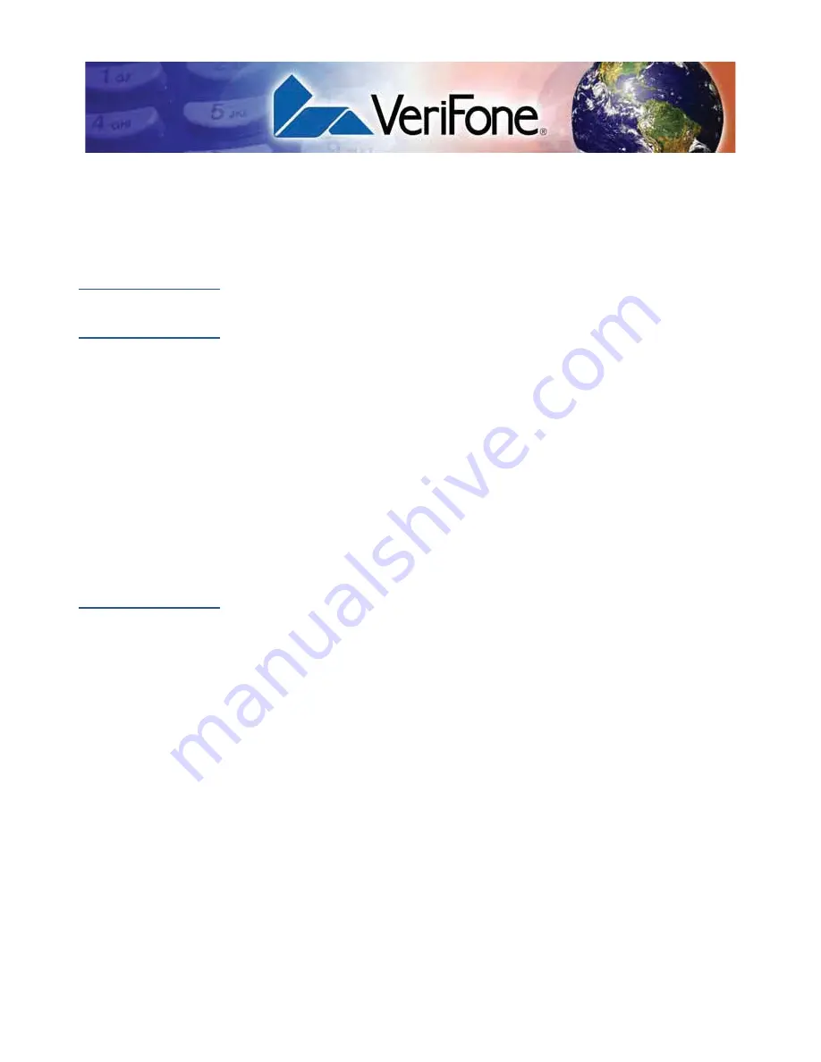 VeriFone PP1000se Installation Manual Download Page 5