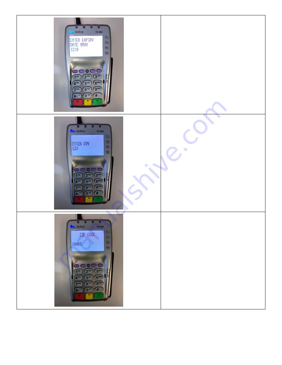 VeriFone VX 805 Manual Download Page 35