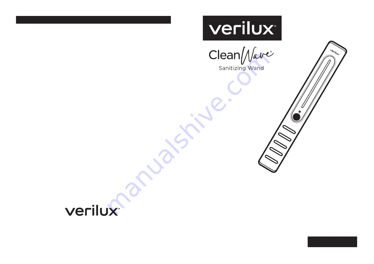 Verilux CleanWave VH03 Скачать руководство пользователя страница 1