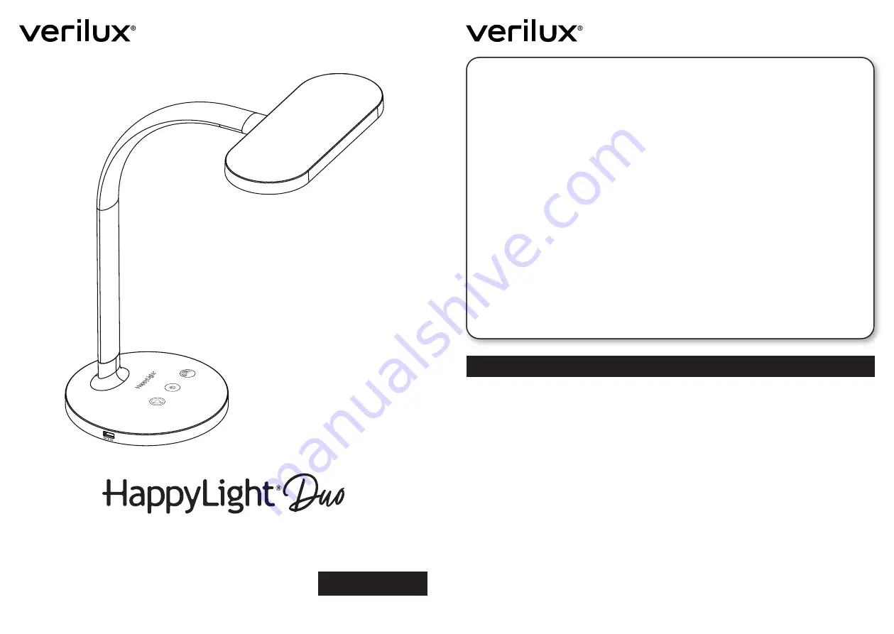 Verilux HappyLight Duo VT37 User Manual Download Page 7