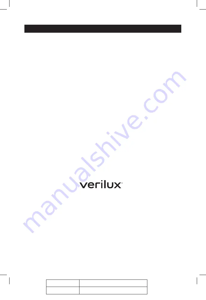 Verilux HappyLight Touch Скачать руководство пользователя страница 11