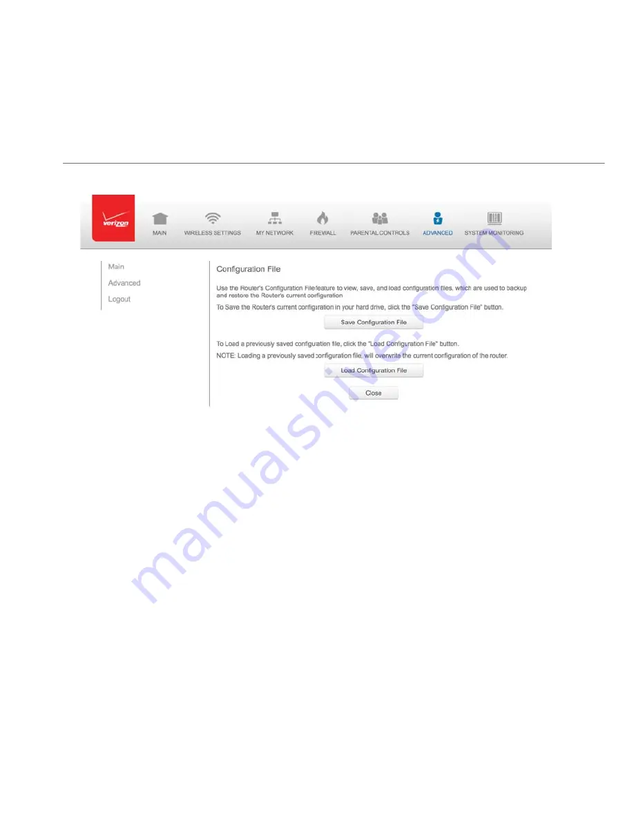 Verizon Wireless Quantum FiOS-G1100 User Manual Download Page 174