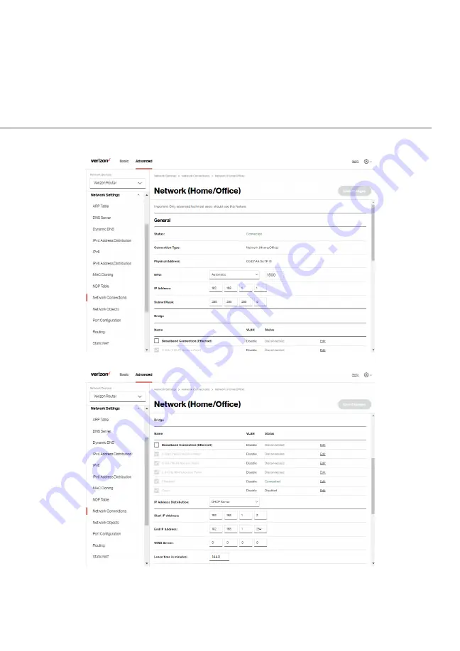 Verizon CR1000B User Manual Download Page 122