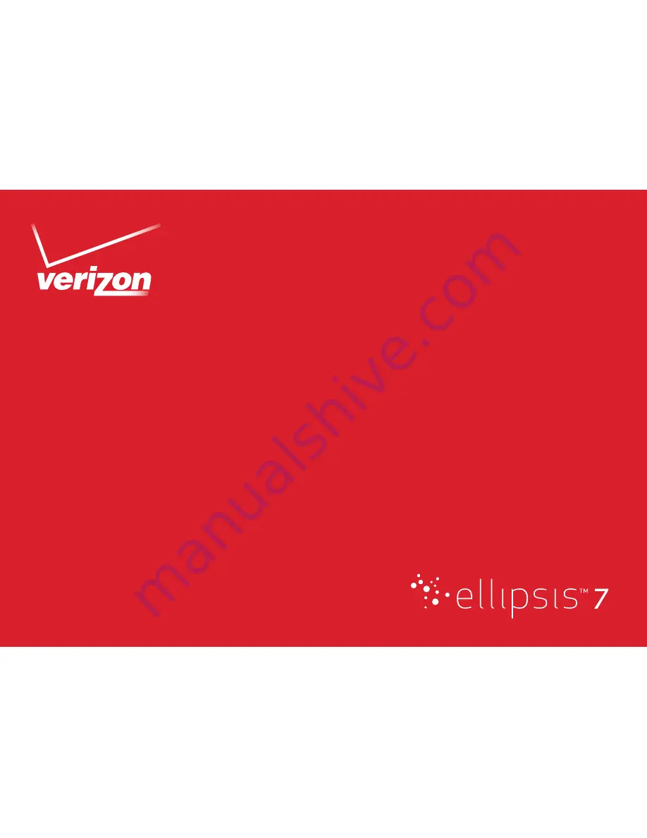 Verizon ellipsis 7 User Manual Download Page 1