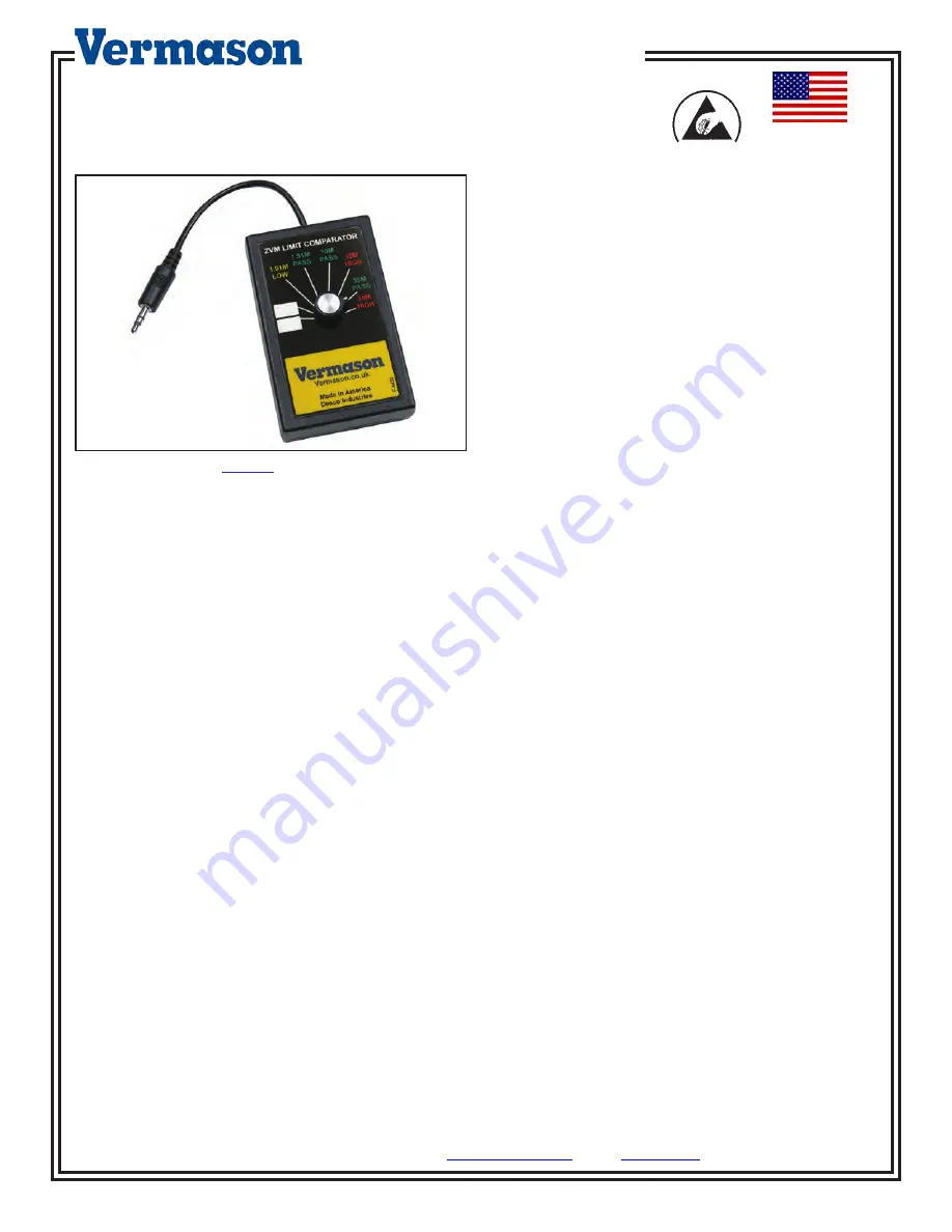 Vermason ZVM LIMMIT COMPARATOR Скачать руководство пользователя страница 1