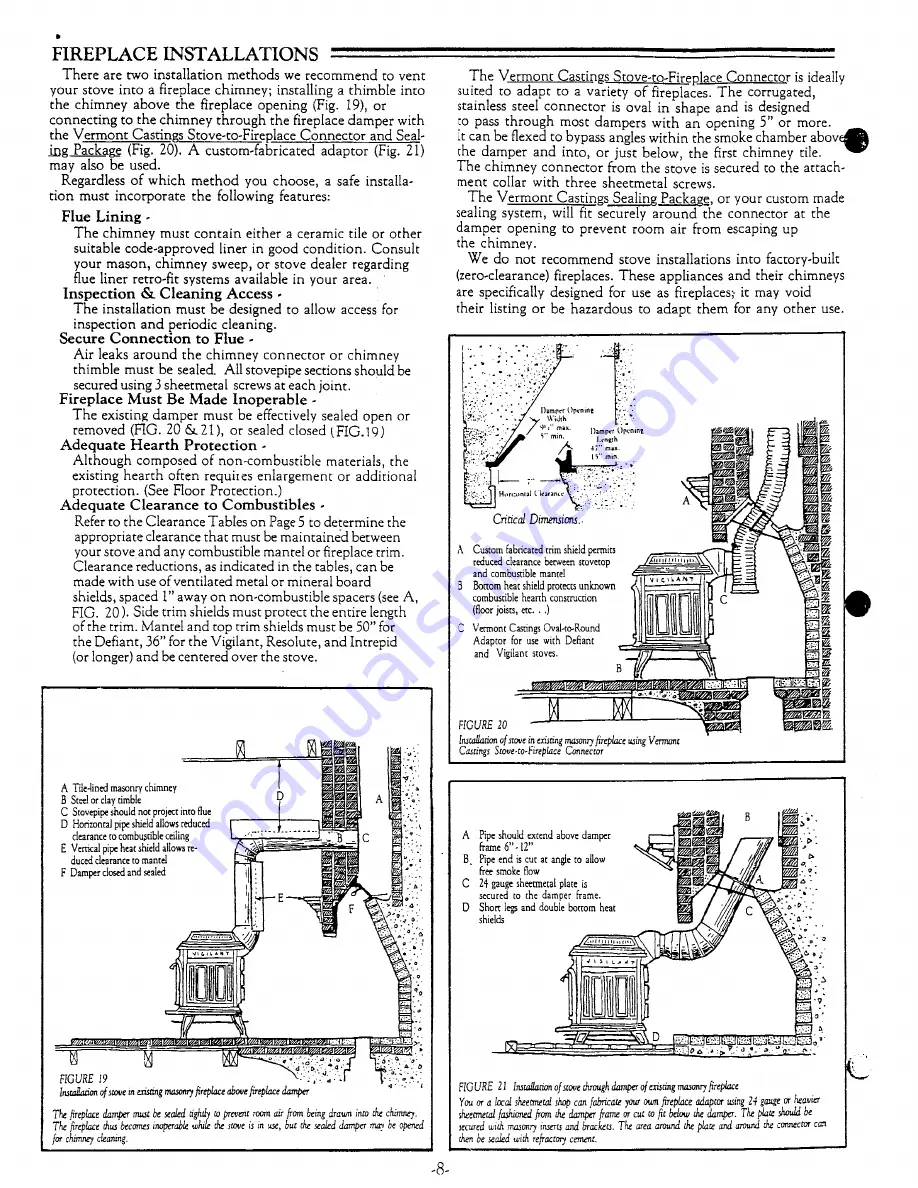 Vermont Castings Defiant Installation Planning Manual Download Page 10