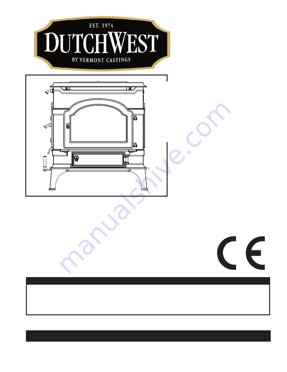 Vermont Castings DutchWest 2477CE Скачать руководство пользователя страница 1