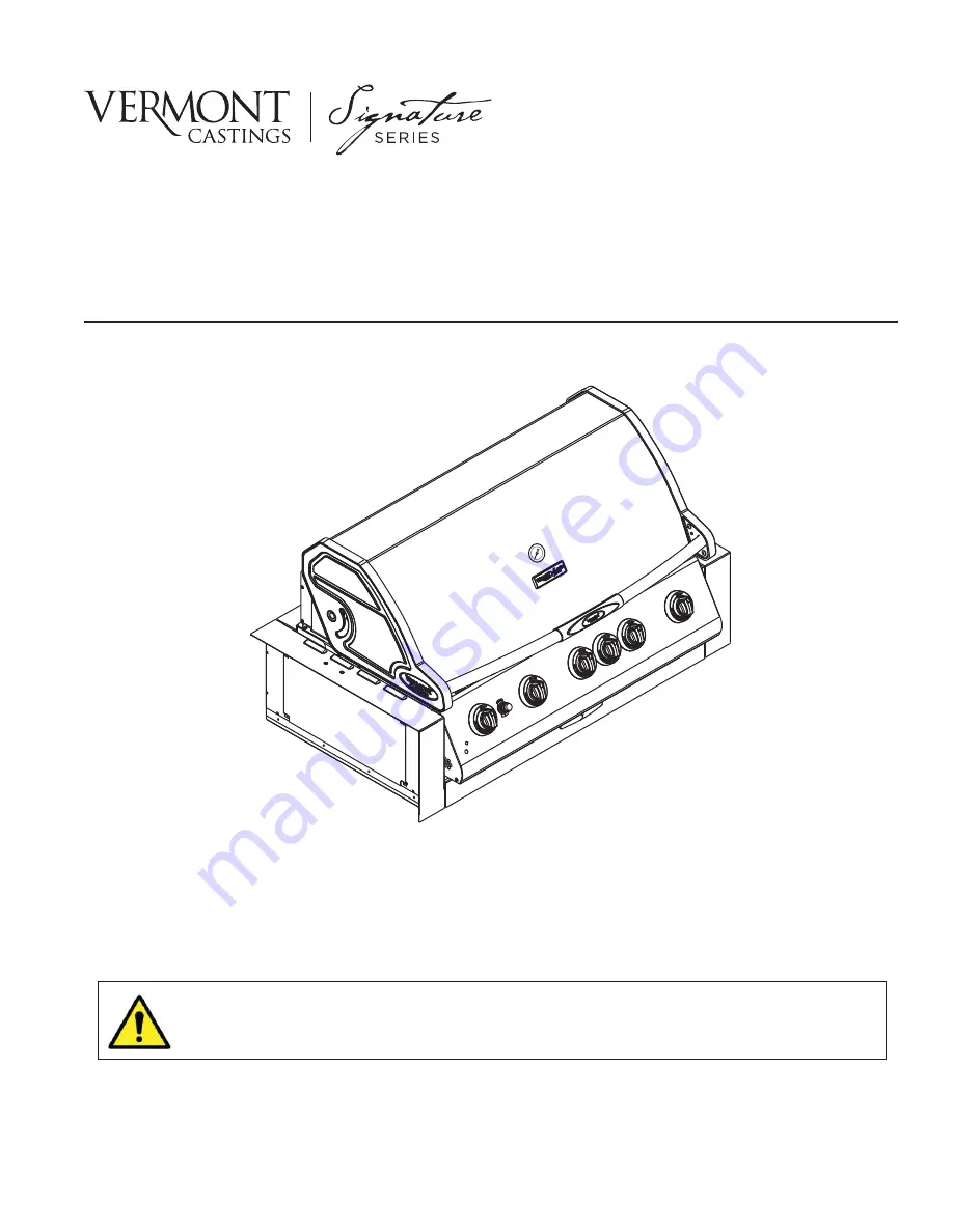 Vermont Castings Signature Series VCS325SSBI Series Скачать руководство пользователя страница 1