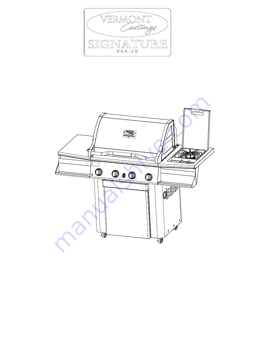 Vermont Castings Signature VCS4005 Assembly Procedures Download Page 1