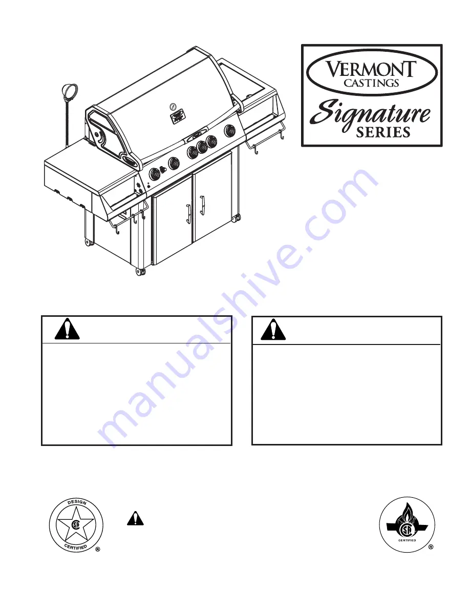 Vermont Castings Signature VCS501 Series Скачать руководство пользователя страница 33