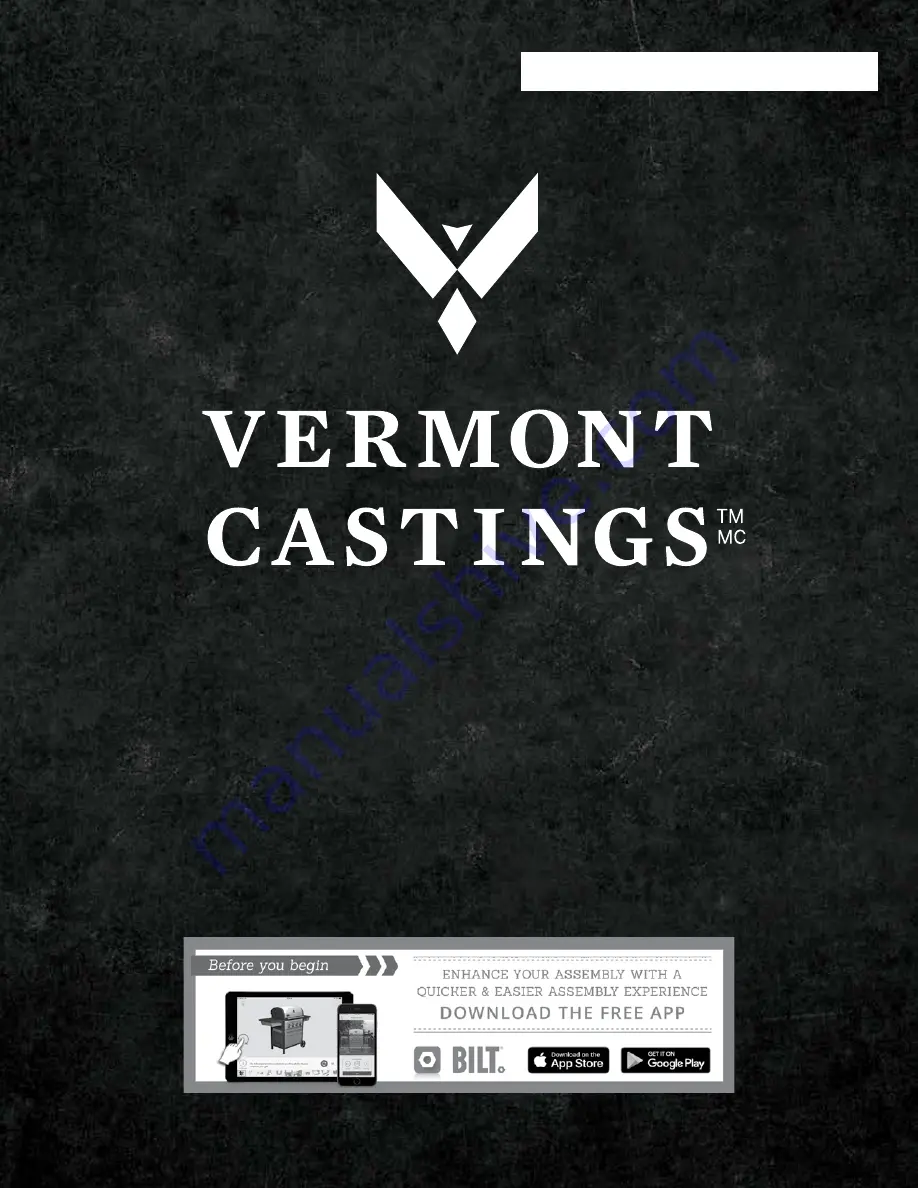 Vermont Castings VANGUARD G36601 Assembly Manual Download Page 1