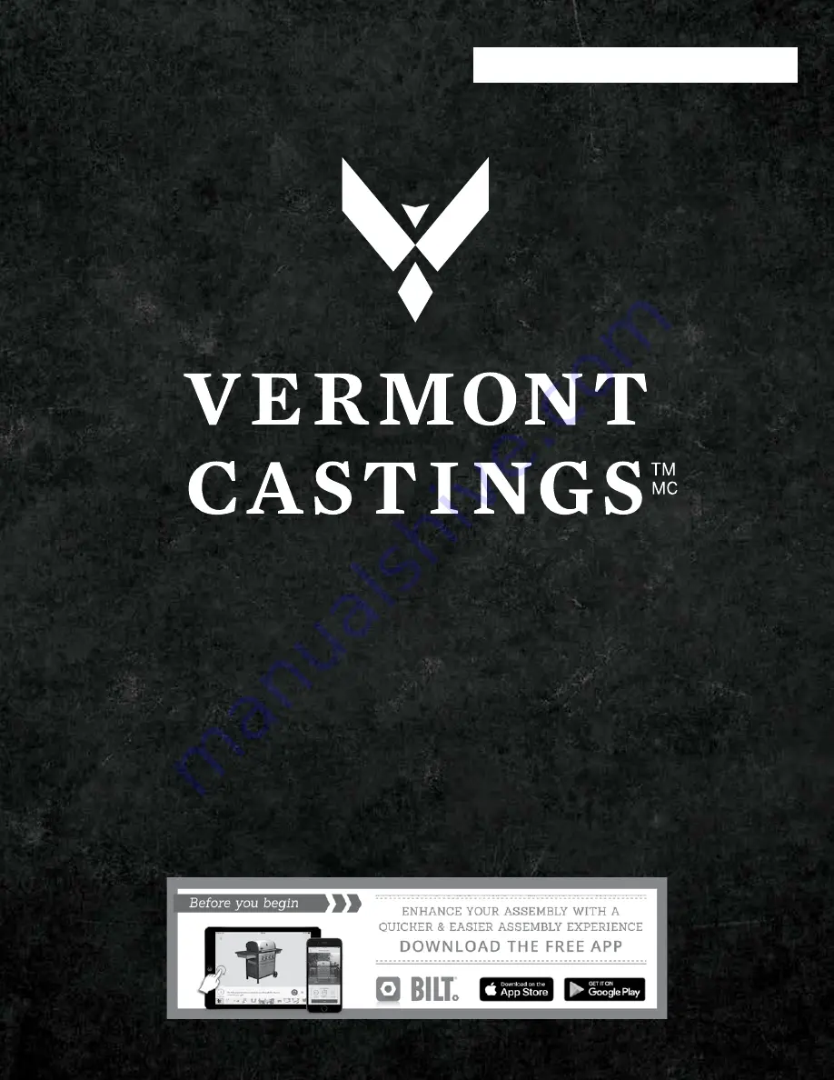 Vermont Castings VANGUARD G36603 Assembly Manual Download Page 1