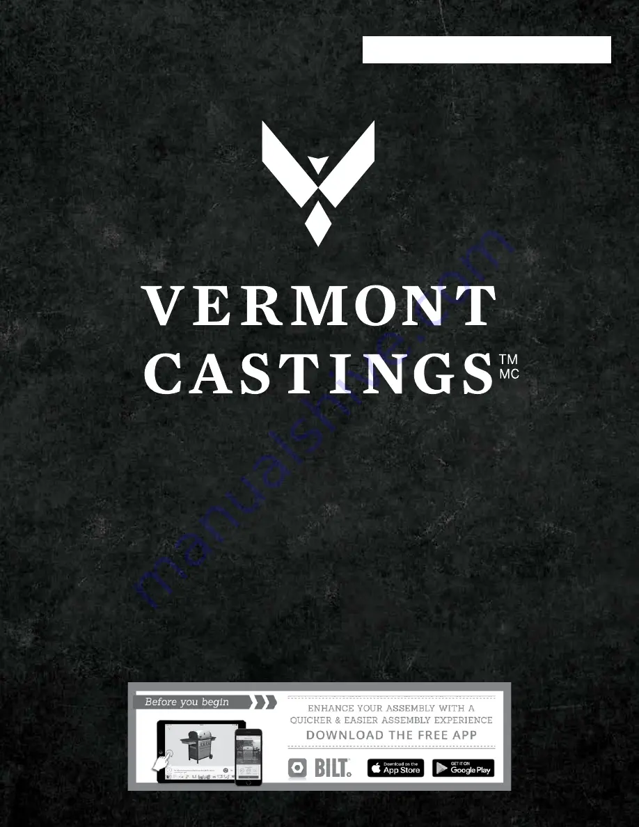 Vermont Castings VANGUARD G54005 Assembly Manual Download Page 1