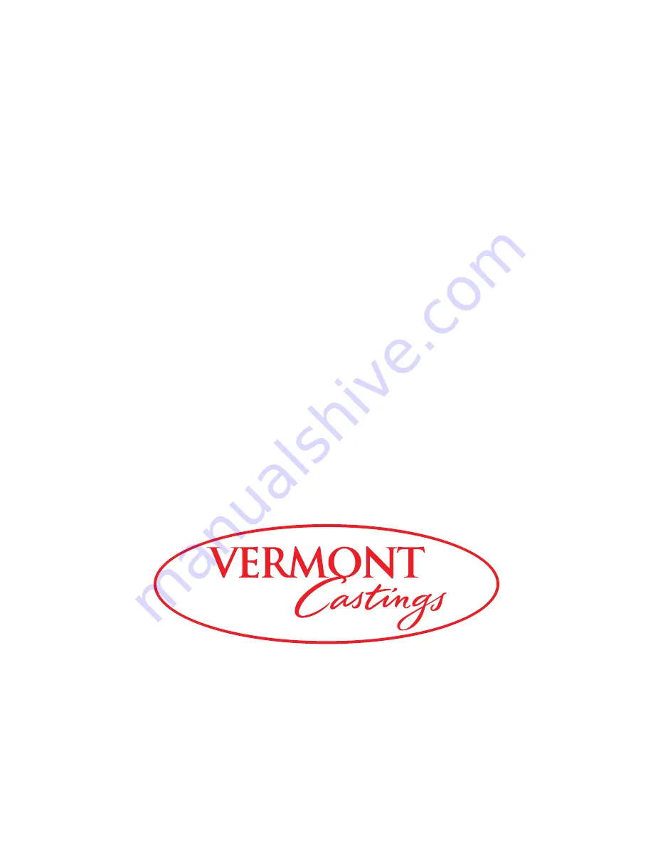 Vermont Castings VC0620P, VC0680P, VC0680N Assembly And Owner'S Manual Download Page 2