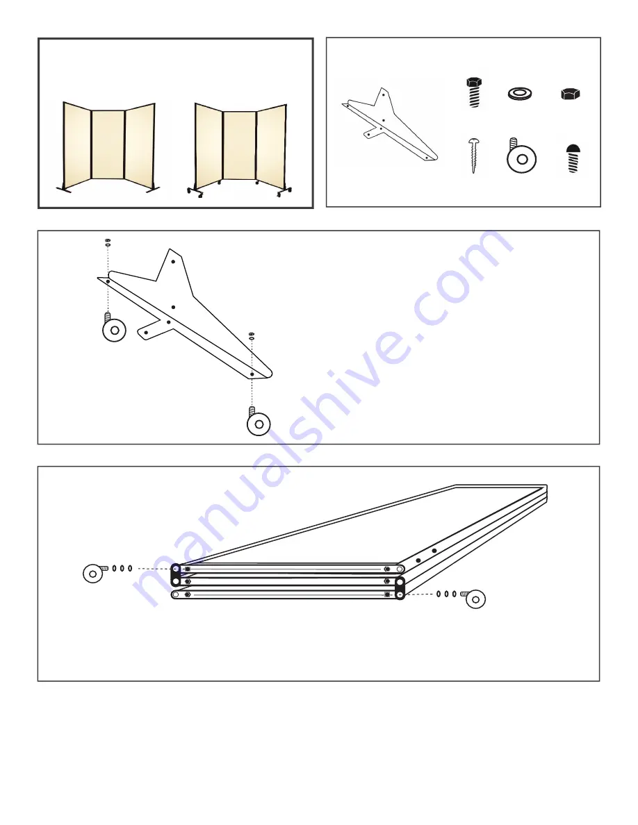 VERSARE Quick-Wall Folding Assembly Instructions Manual Download Page 2