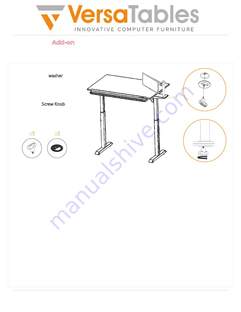 VersaTables PEDT 48 Assembly Instructions Manual Download Page 20