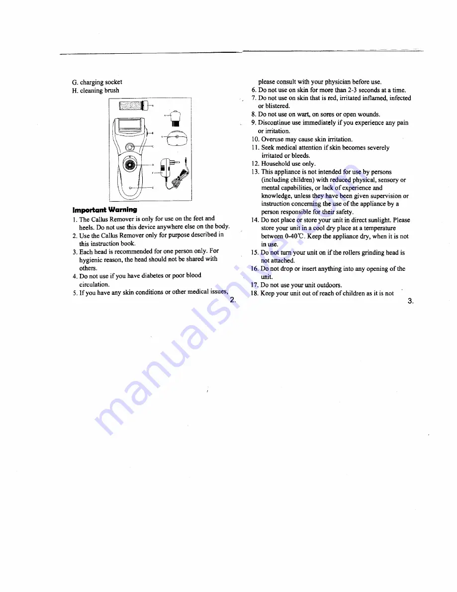 Verseo E-Pedi User Manual Download Page 3