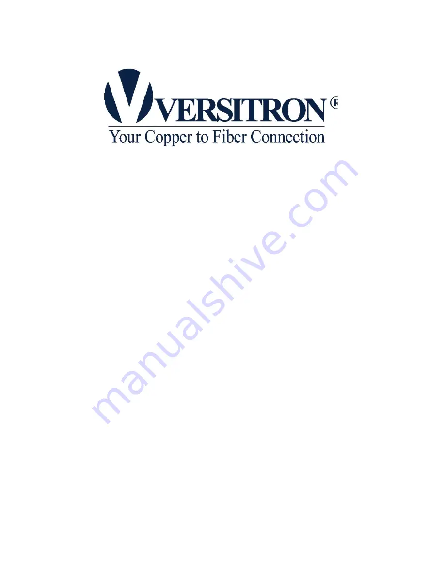 Versitron F270XA Technical Manual Download Page 1