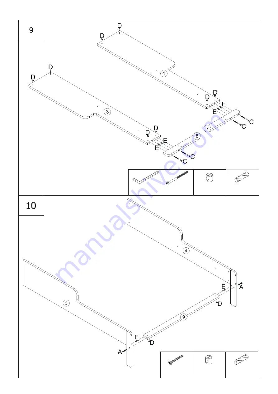 VERTBAUDET 70501-0531 Assembly Instructions Manual Download Page 10