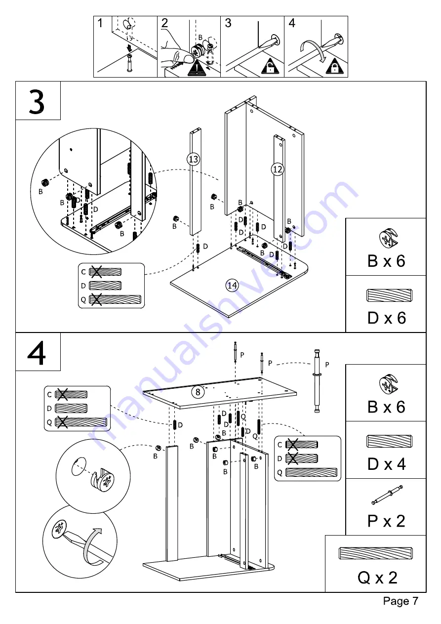 VERTBAUDET 70501-1465 Assembly Instructions Manual Download Page 7