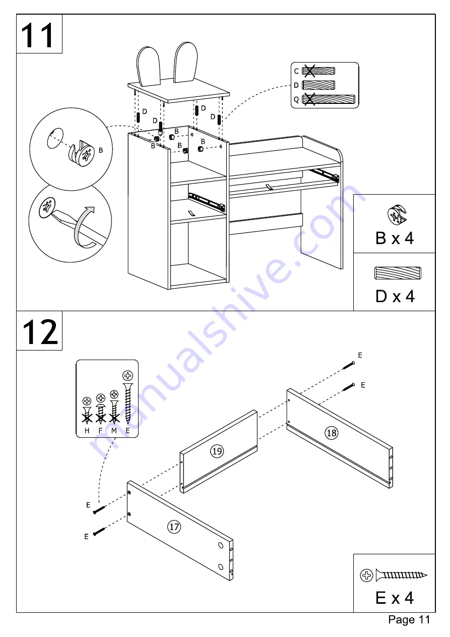 VERTBAUDET 70501-1465 Assembly Instructions Manual Download Page 11