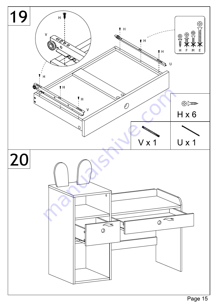 VERTBAUDET 70501-1465 Assembly Instructions Manual Download Page 15