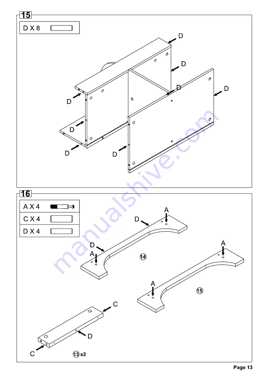 VERTBAUDET 70501-1706 Assembly Instructions Manual Download Page 13