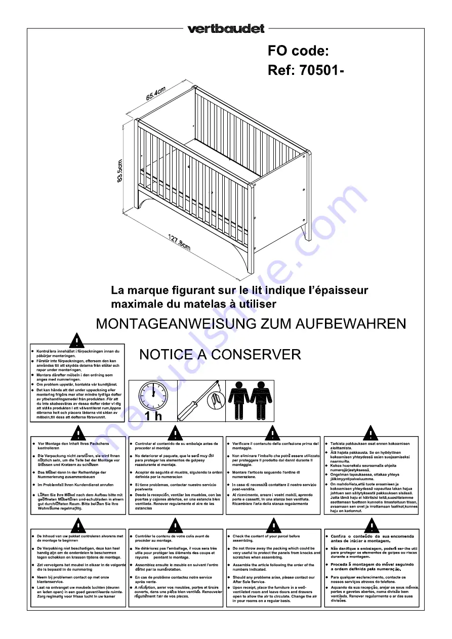 VERTBAUDET Noe Assembly Instructions Manual Download Page 1