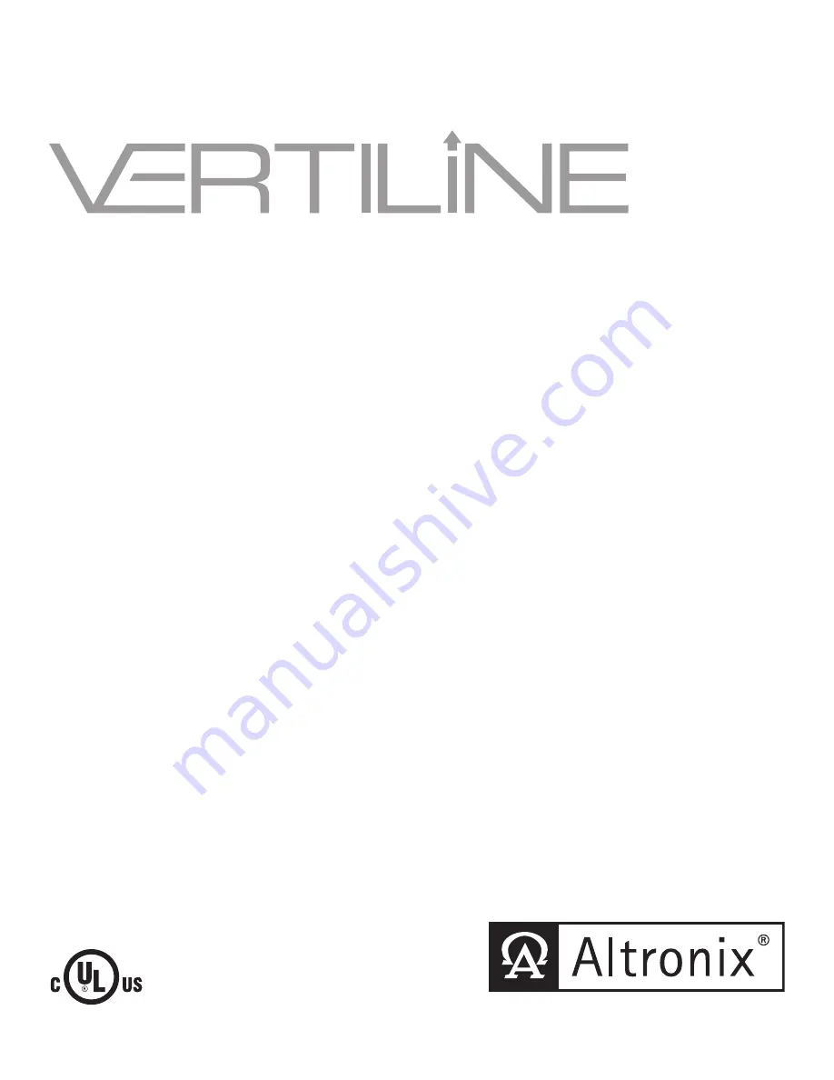 Vertiline Vertiline8i Installation Manual Download Page 1