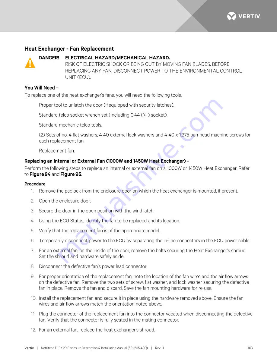 Vertiv NetXtend Flex 20 Description And Installation Manual Download Page 163