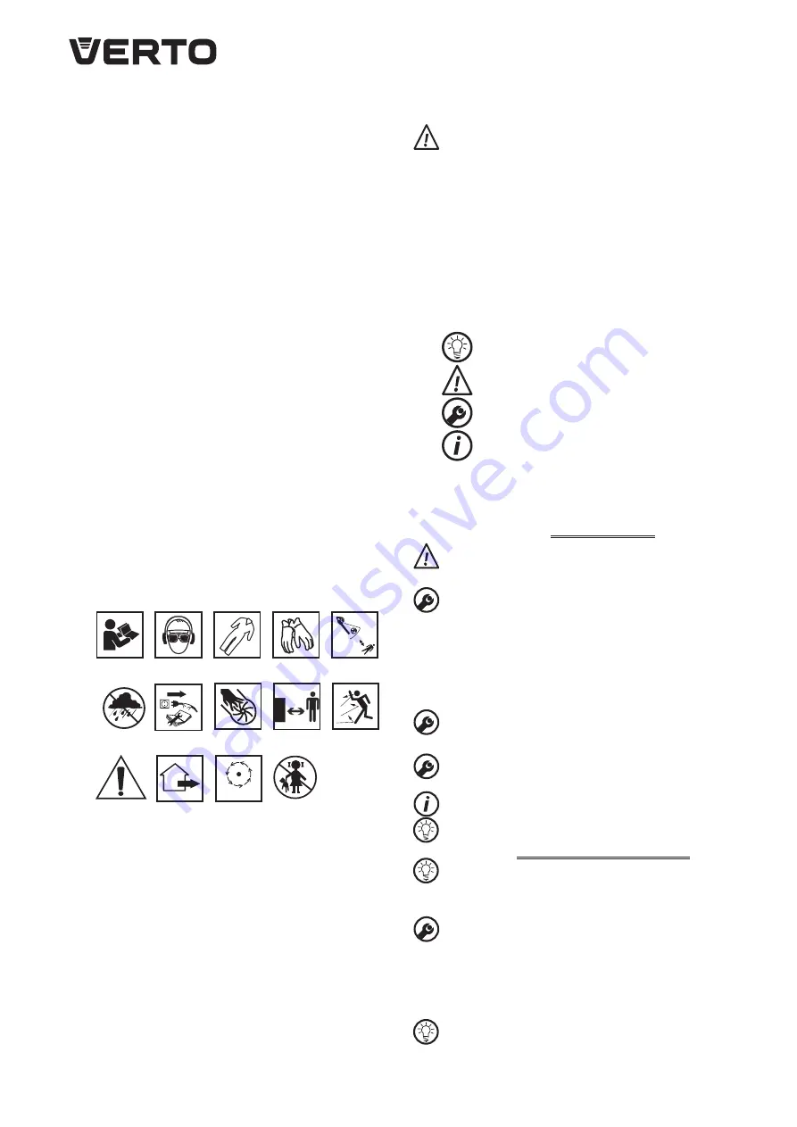 VERTO 52G505 Instruction Manual Download Page 34