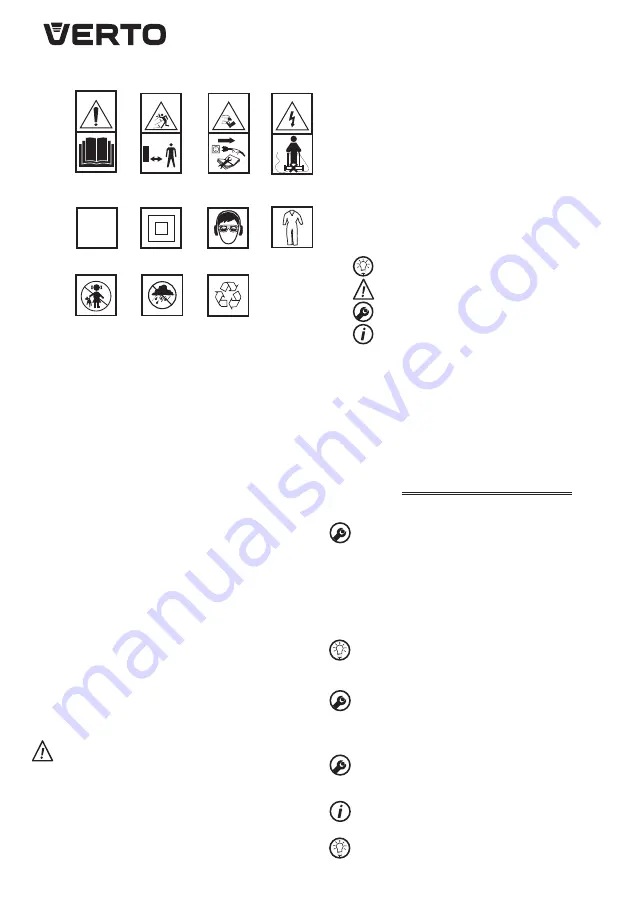 VERTO 52G530 Instruction Manual Download Page 36