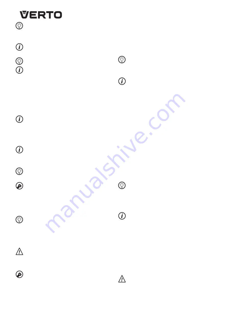 VERTO 52G584 Instruction Manual Download Page 26