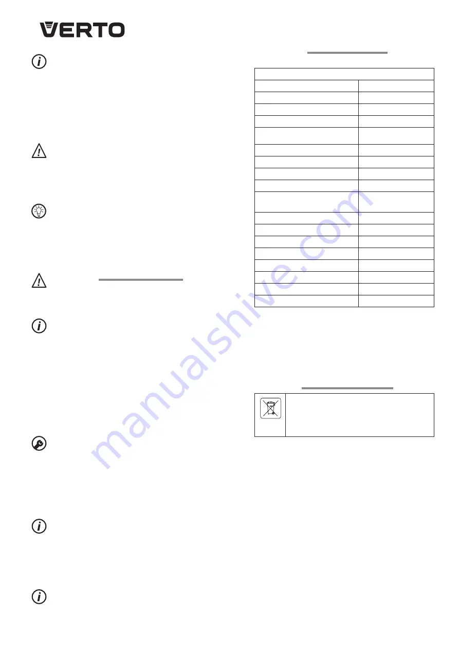 VERTO 52G584 Instruction Manual Download Page 82