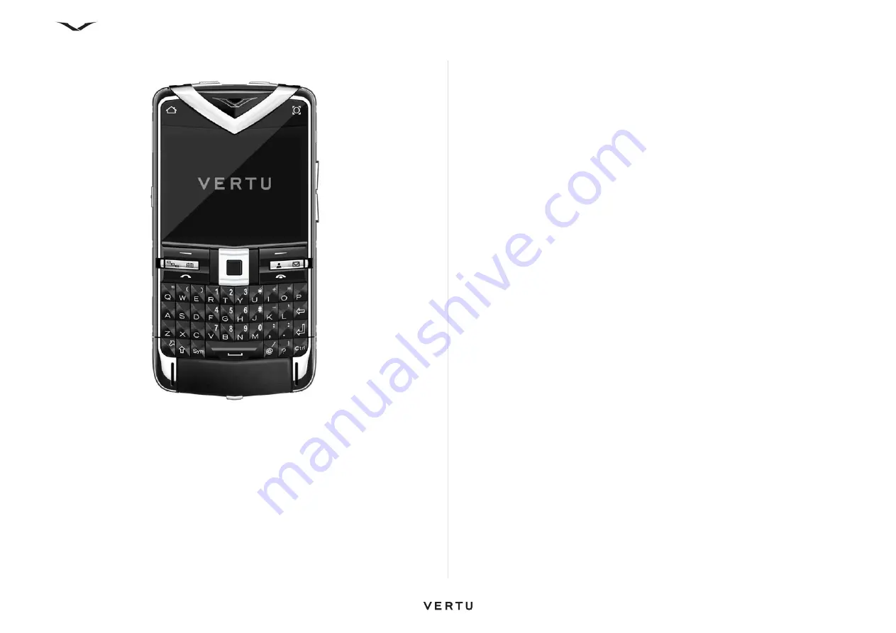 Vertu Constellation Quest RM-582V Reference Manual Download Page 11