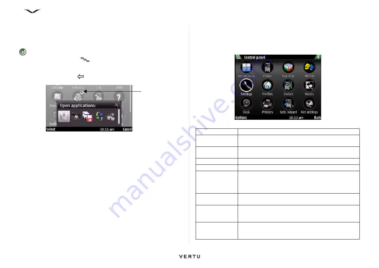 Vertu Constellation Quest RM-582V Reference Manual Download Page 32