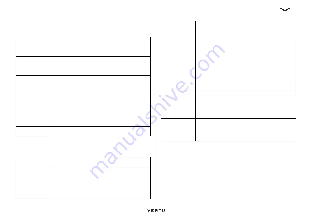 Vertu Constellation Quest Reference Manual Download Page 62