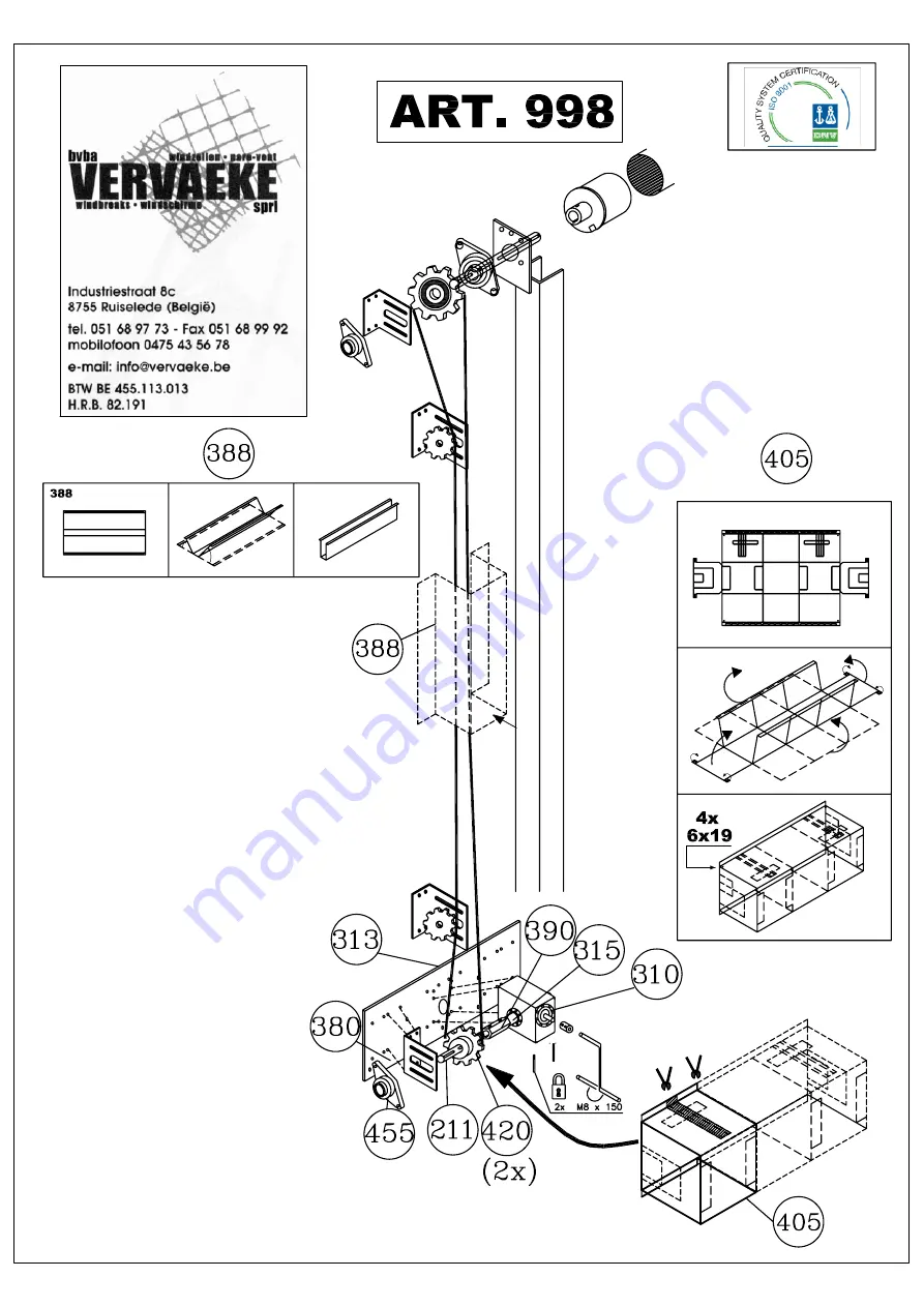 VERVAEKE 722060 Скачать руководство пользователя страница 23