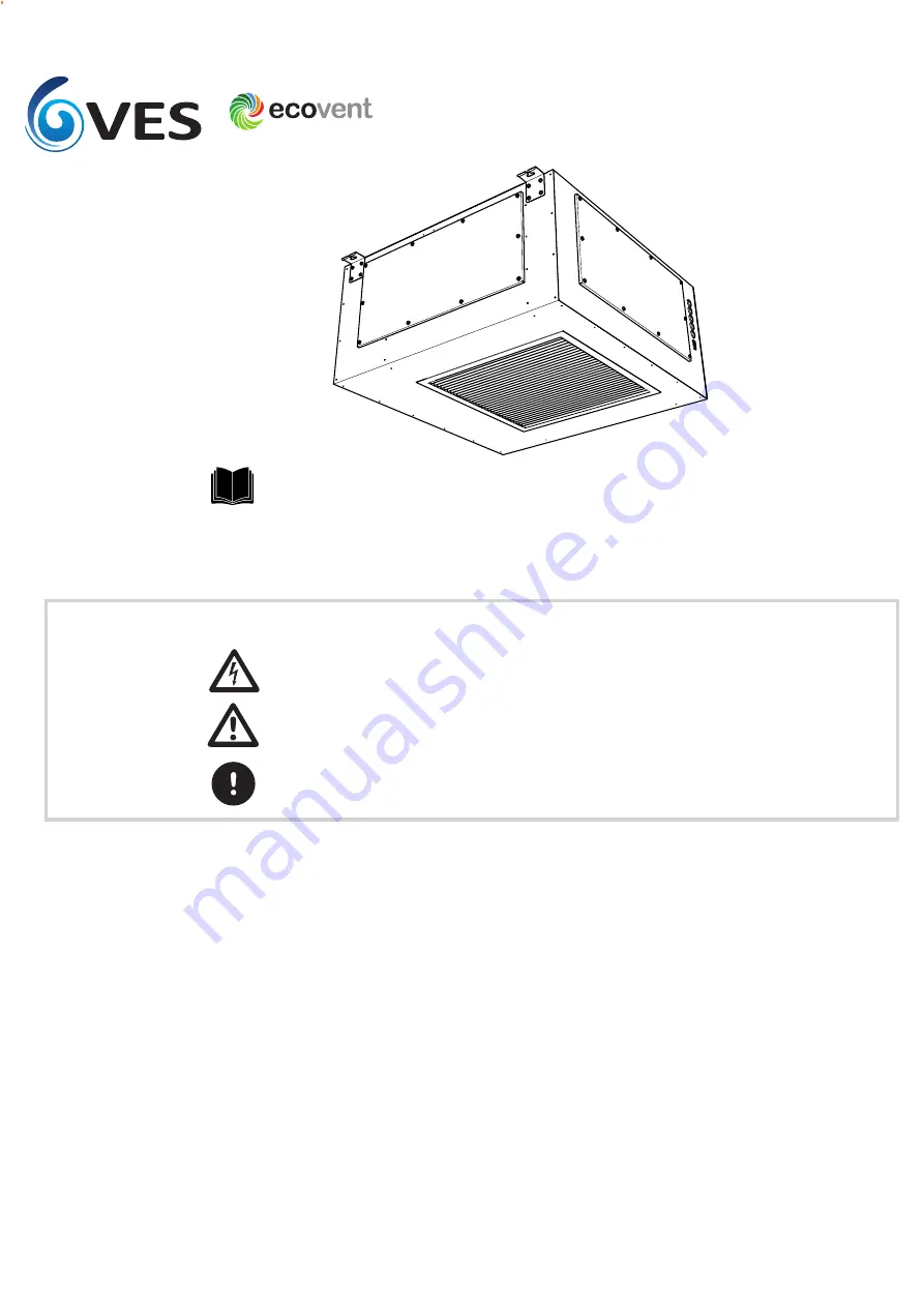 VES Ecovent EVHR Installation, Operation And Maintenance Manual Download Page 1