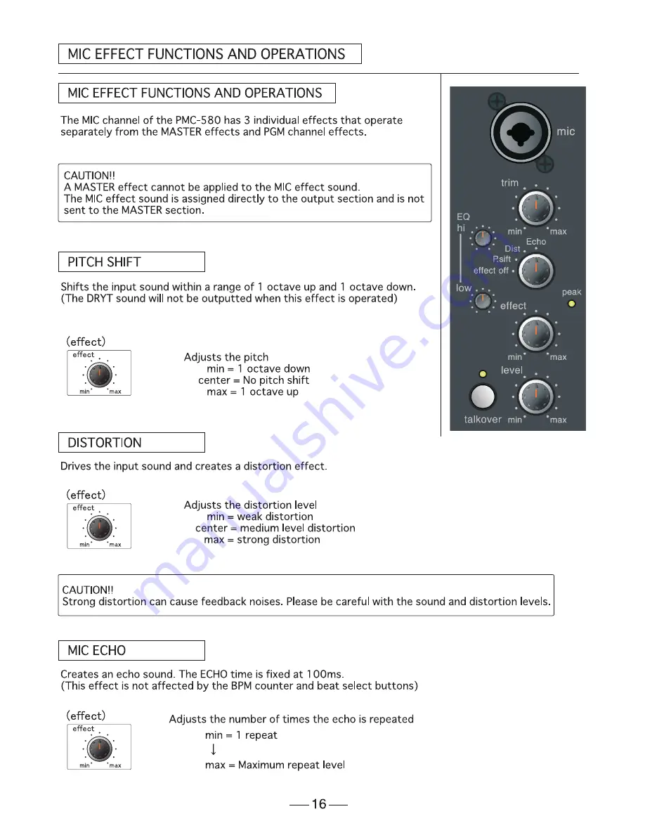 Vestax PMC-580Pro Скачать руководство пользователя страница 16