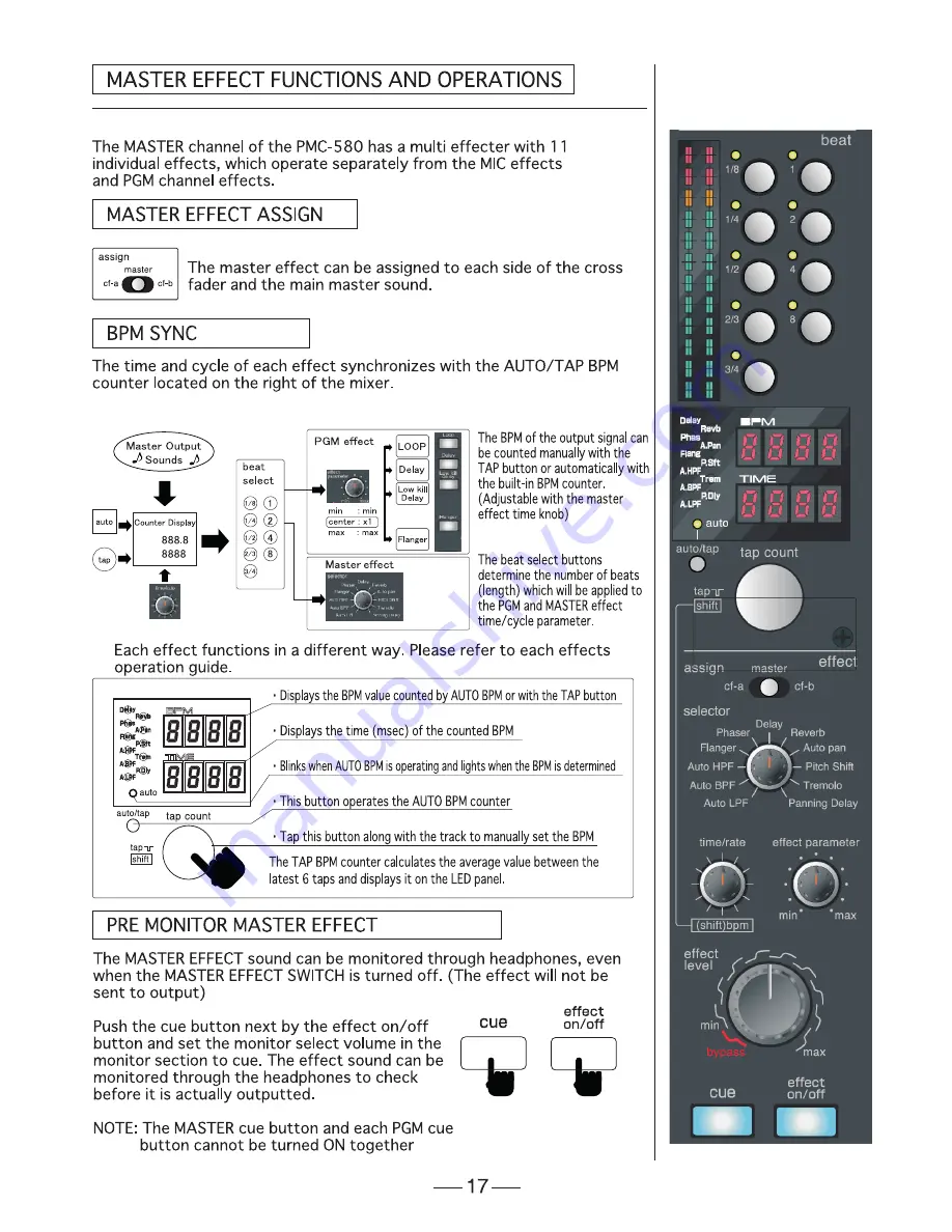 Vestax PMC-580Pro Скачать руководство пользователя страница 17