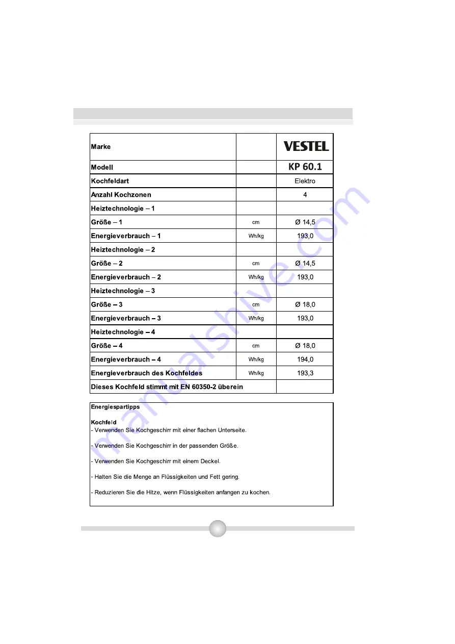 VESTEL EHA BASIC XA3 User Manual Download Page 31