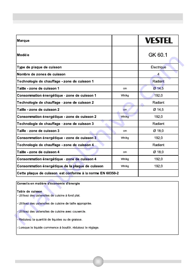 VESTEL EHA BASIC XA3 User Manual Download Page 92