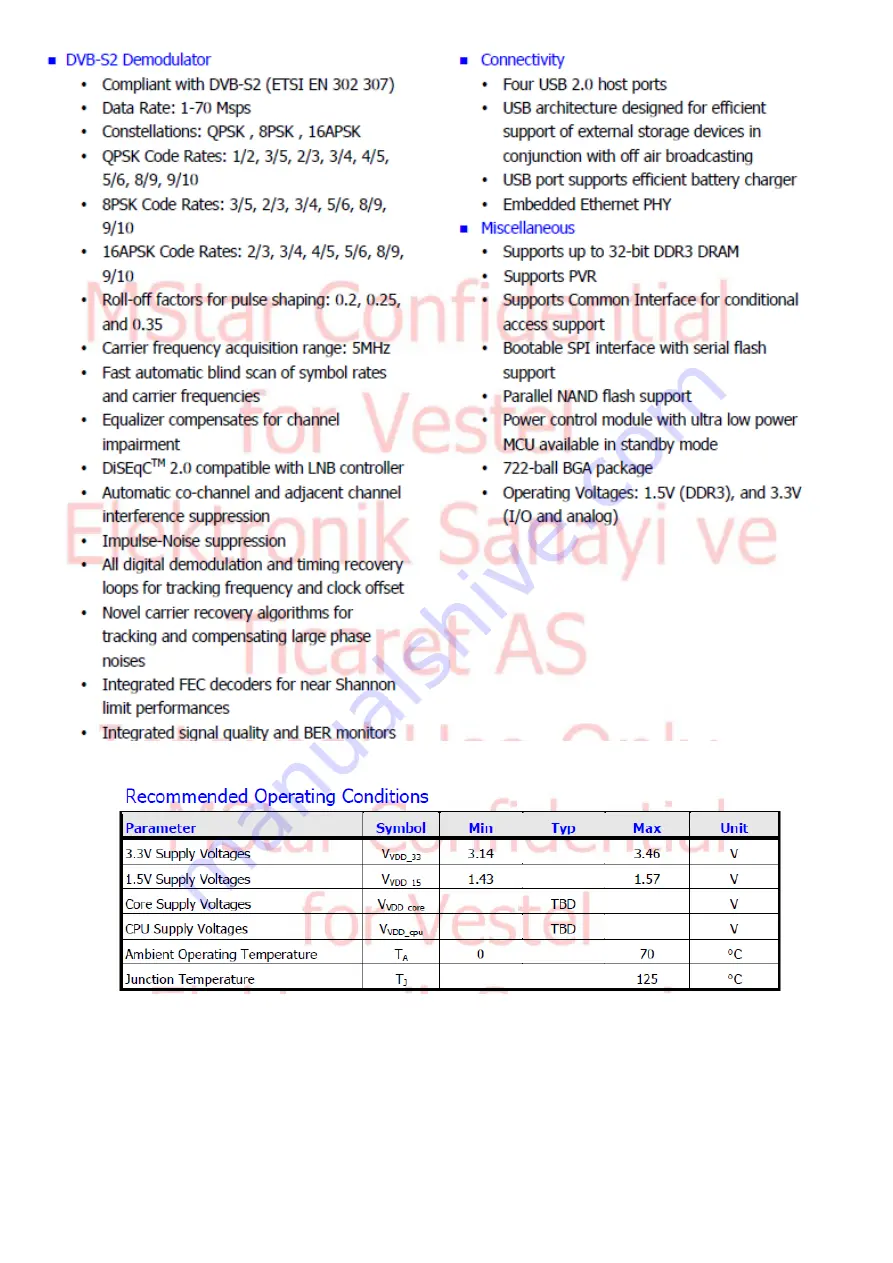 VESTEL MB130 IDTV Service Manual Download Page 33