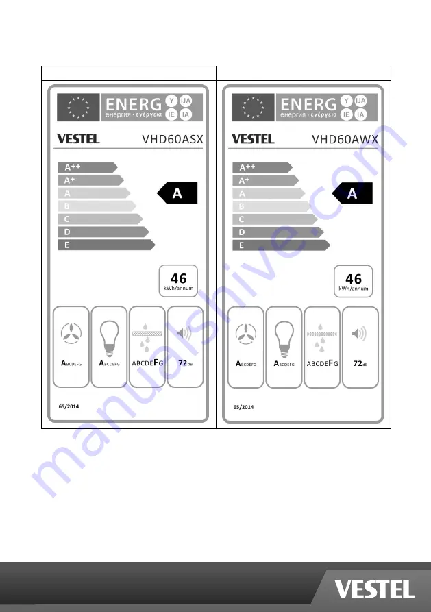 VESTEL VHD60ASX Operating Instructions Manual Download Page 117