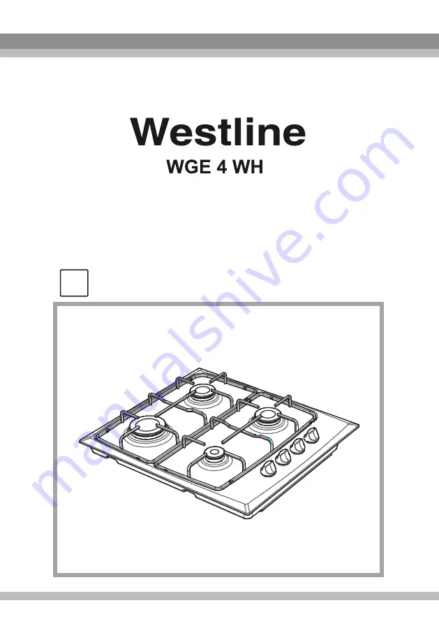 VESTEL Westline WGE 4 WH Operating And Installation Instructions Download Page 1