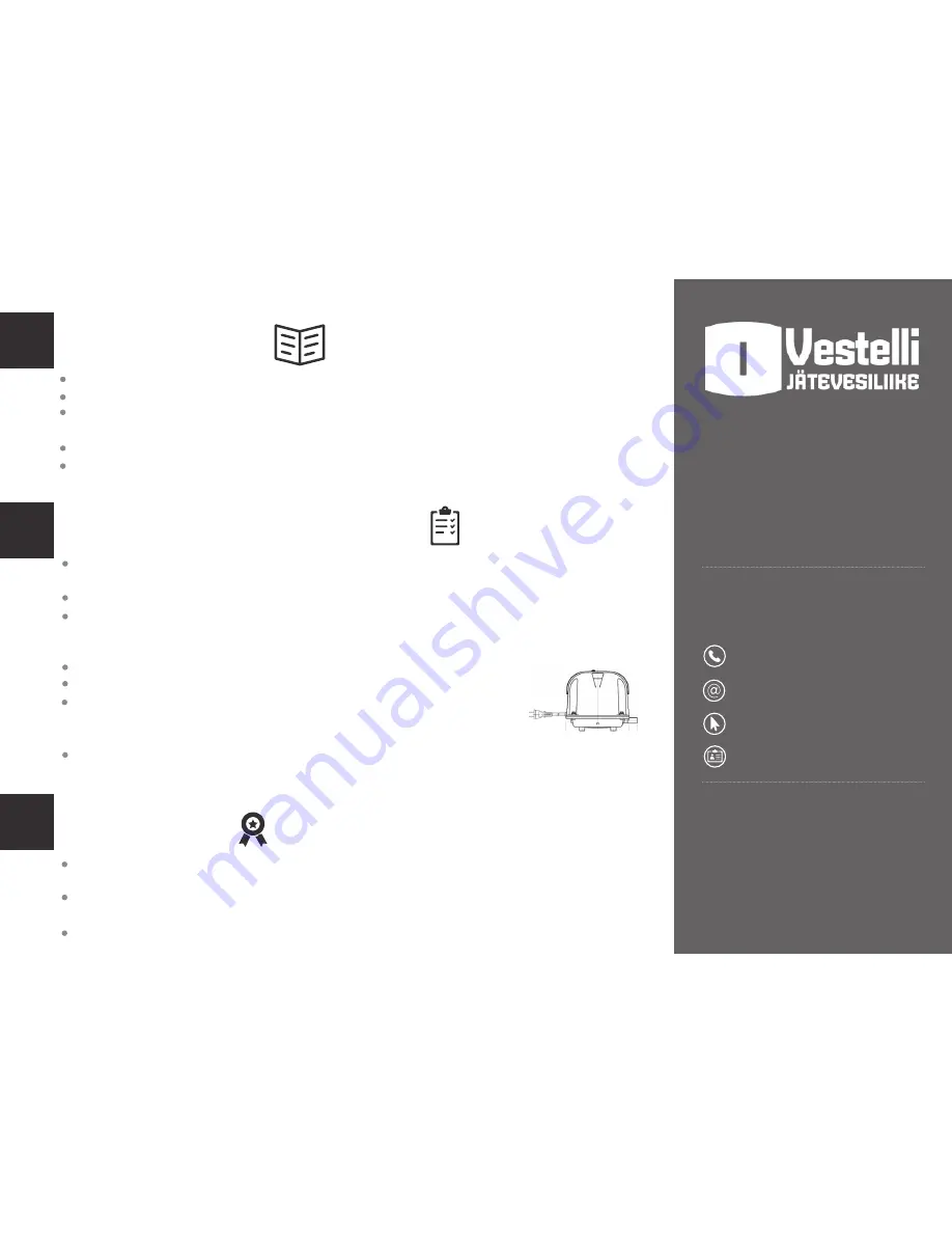 Vestelli BIO-3 REACTOR Installation, Operation And Service Manual Download Page 8